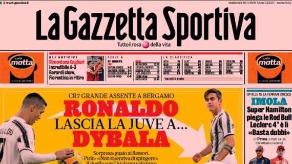 PRIMA PAGINA - Gazzetta: "Inter, come un match ball: a Napoli per la 12esima vittoria di fila"