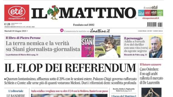 Il Mattino: "Una grigia vittoria per l'addio di Spalletti"