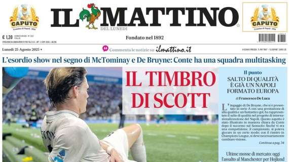Il Mattino: "Il timbro di Scott"
