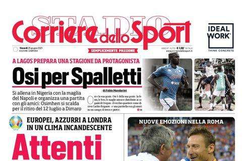 PRIMA PAGINA - Cds Campania: “Osi per Spalletti”