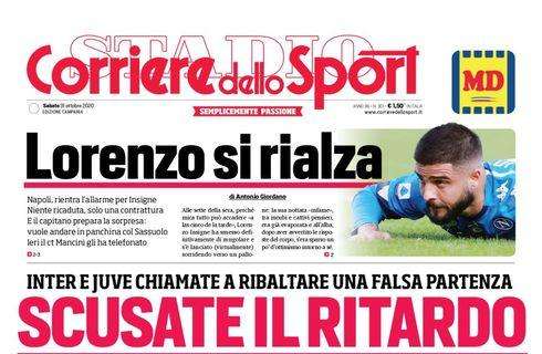 PRIMA PAGINA - CdS Campania: "Lorenzo si rialza, tenta la sorpresa"