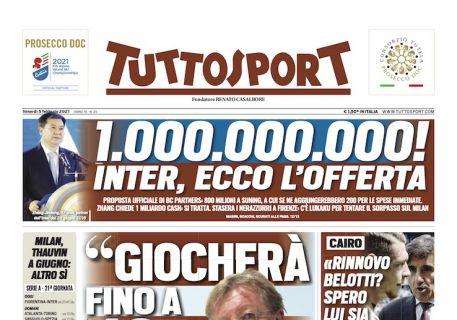 PRIMA PAGINA - Tuttosport: "1.000.000.000! Inter, ecco l'offerta"