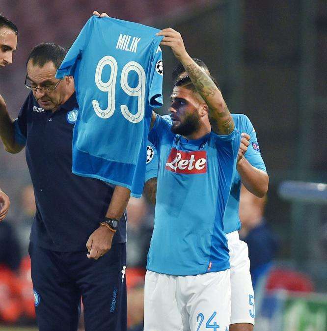 Il Napoli va all'intervallo sull'1-0: decide per ora il gol di Insigne!