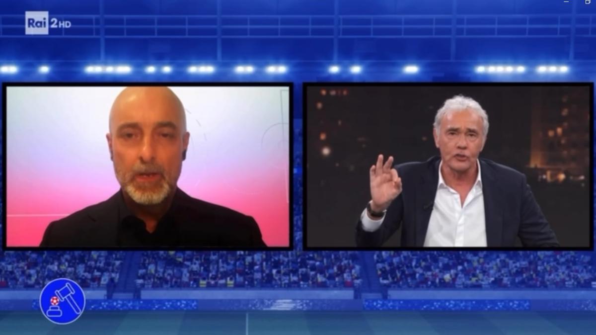 Giletti litiga con D'Alessandro e abbandona gli studi Rai: "Su Moggi fake news! Scudetto Inter è della prescrizione!"