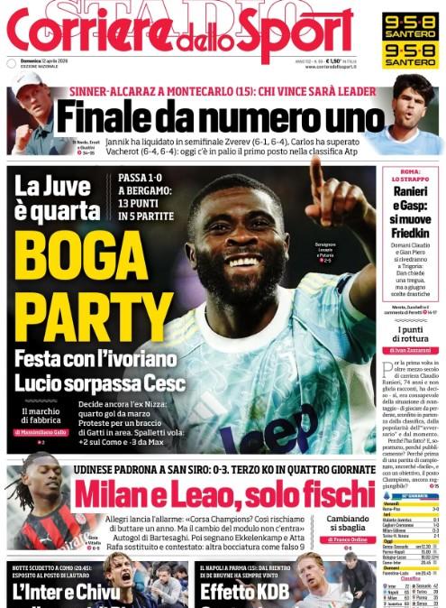 Corriere dello Sport in taglio basso: "Effetto KDB, Conte ci crede"