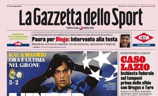 PRIMA PAGINA - Gazzetta: "Paura per Diego, intervento alla testa"