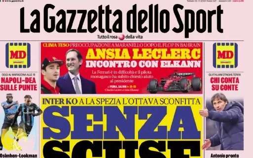 PRIMA PAGINA - Gazzetta: "Inter senza scuse! Inzaghi, i bonus sono finiti"