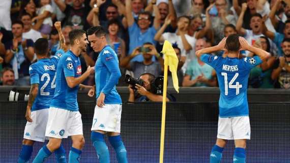 RILEGGI LIVE - Napoli-Nizza 2-0 (13' Mertens, 70' Jorginho): gli azzurri si avvicinano ai gironi di Champions!