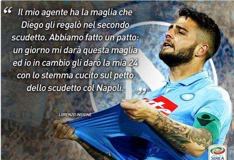 FOTO - Insigne e la promessa con l'agente: "La mia maglia dello scudetto in cambio di quella di Diego"