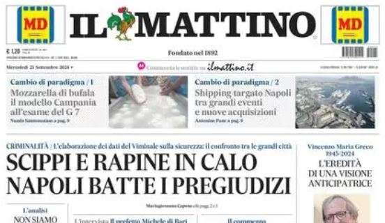 Il Mattino titola: "La carica dei 140mila al Maradona"