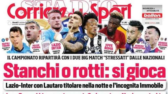 PRIMA PAGINA - CdS: "OsiMertens, l'arma di Lucio"