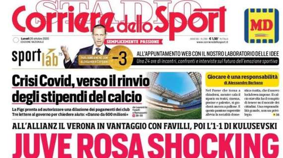 PRIMA PAGINA - CdS: "Il derby è del Napoli: un pieno di Insigne"
