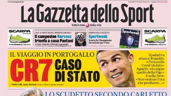 PRIMA PAGINA - Gazzetta, parla Ancelotti: "Per lo scudetto dico Inter"