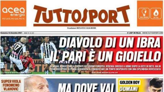 PRIMA PAGINA - Tuttosport: “Napoli: l'Empoli per ripartire"