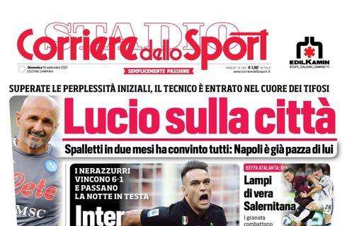 PRIMA PAGINA - Cds Campania: “Lucio sulla città”