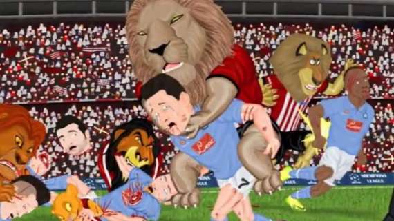 VIDEO - Athletic-Napoli, spunta un'esilarante parodia cartoon: azzurri sbranati