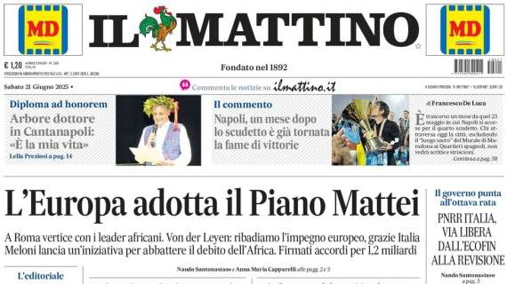 Il Mattino: "Coppa America, sì al decreto: un anno per finire le opere"