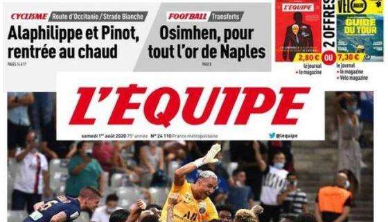 Osimhen conquista la prima pagina dell'Equipe: "Per tutto l'oro di Napoli"