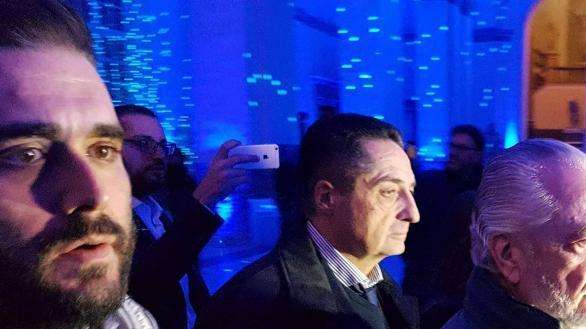 FOTO TN - ADL presente al MANN: il presidente azzurro alla conferenza per la mostra sul Napoli