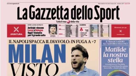 Gazzetta dello Sport: "Milan, visto Conte? Inter, attenta!"