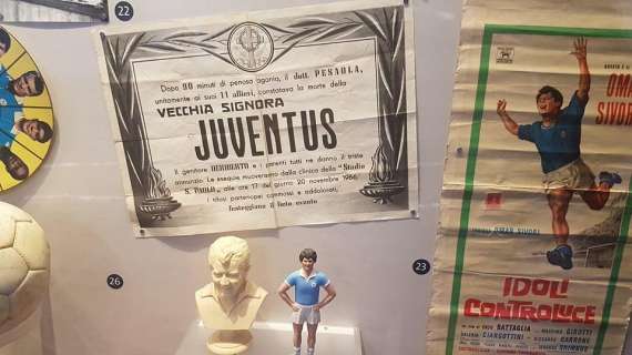 FOTO TN - "La Juve muore al San Paolo...", nel '66 il primo storico manifesto ironico dei tifosi