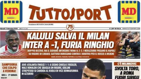 PRIMA PAGINA - Tuttosport: "Furia Gattuso, durissimo contro Massa"
