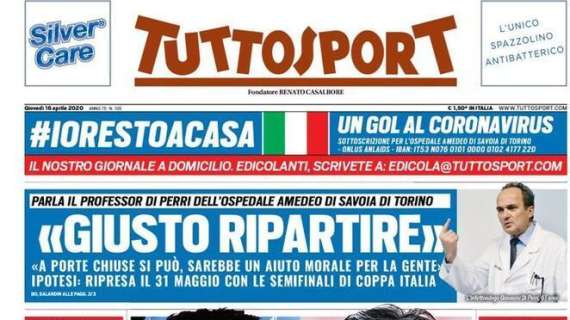 PRIMA PAGINA - Tuttosport e le parole di Cellino: "Tonali? Mi piacerebbe venderlo a Napoli o Roma"