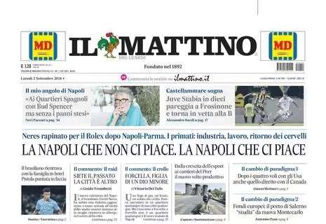 Il Mattino: "Conte, tutti per uno"