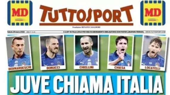 PRIMA PAGINA - Tuttosport: "Juve chiama Italia"