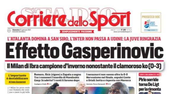 PRIMA PAGINA - CdS: "E' un Napoli con il super attacco"