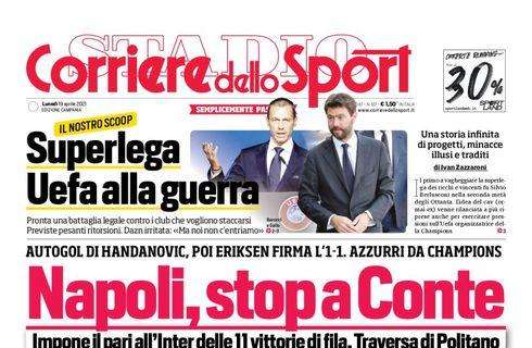 PRIMA PAGINA - CdS Campania: "Napoli, stop a Conte"