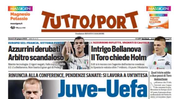 PRIMA PAGINA – Tuttosport: “Juve-Uefa, aria di patto”