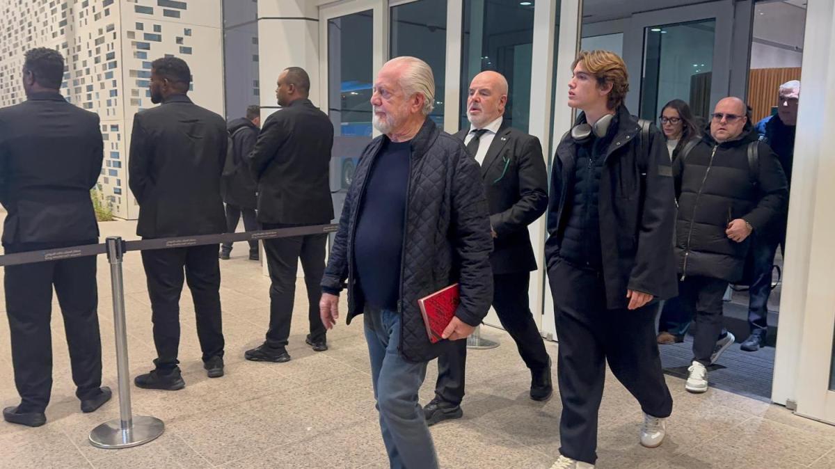 Il Napoli sbarca a Riad! Anche ADL con la squadra: le immagini di Tuttonapoli