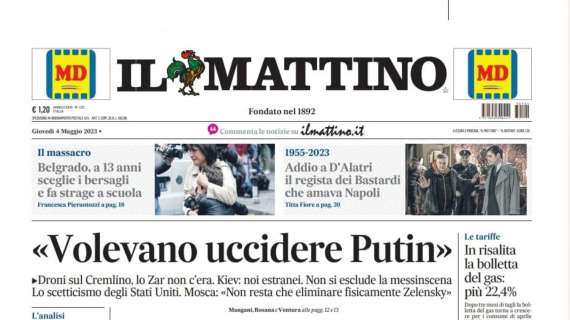 PRIMA PAGINA - Il Mattino: "Tutti al Maradona"