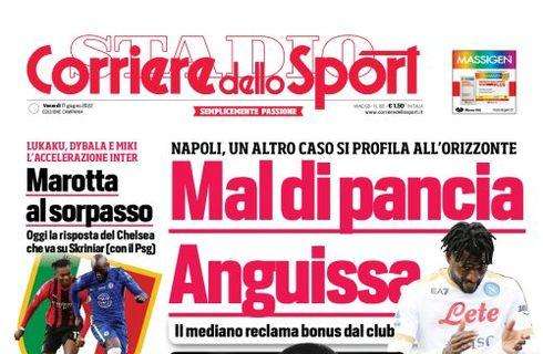 PRIMA PAGINA - CdS Campania: ”Mal di pancia Anguissa”