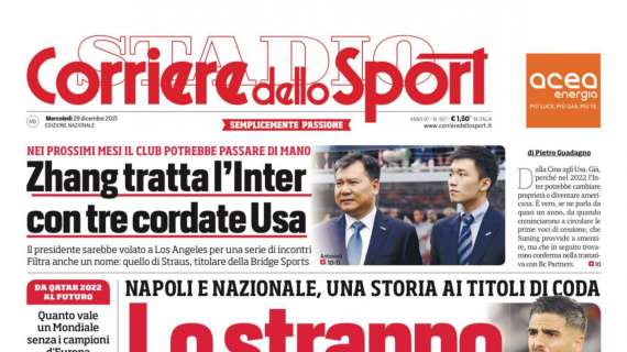 PRIMA PAGINA - Corriere dello Sport: "Lo strappo di Insigne"