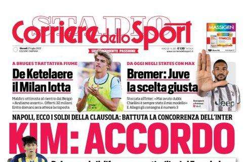 PRIMA PAGINA - CdS Campania: "Kim: accordo"