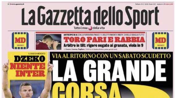 PRIMA PAGINA - Gazzetta: "Dzeko, niente Inter: non c'è accordo"