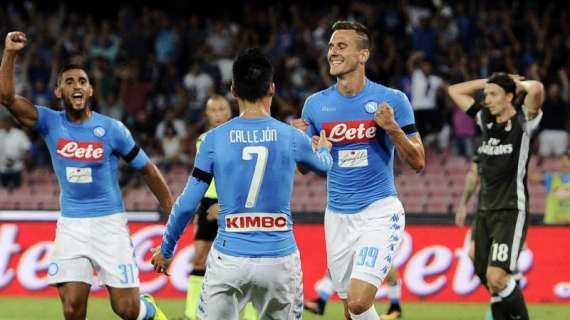 Napoli-Milan, match più seguito della seconda giornata: quasi due mln di spettatori davanti alla tv