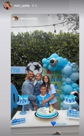 Festa a tema Napoli in casa Spinazzola: il piccolo Mattia compie 8 anni