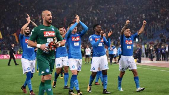 Il Napoli in vetta alla classifica: diventano 88 le giornate in testa nella storia azzurra