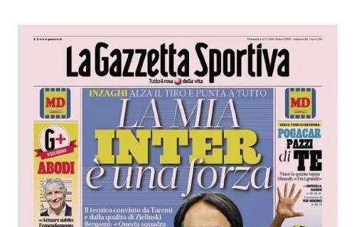 Gazzetta apre con le parole di Inzaghi: "La mia Inter è una forza"