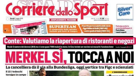 PRIMA PAGINA - CdS: "Merkel si, ora tocca a noi"