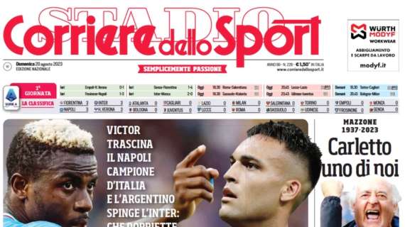 PRIMA PAGINA – Corriere dello Sport: “Subito padroni”