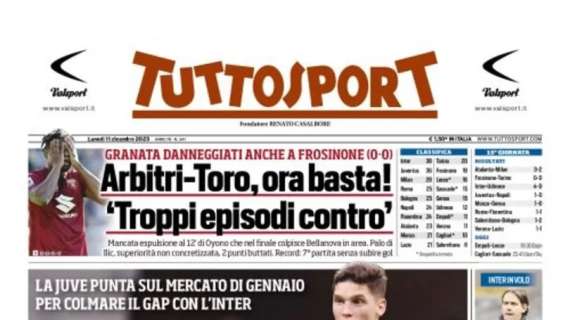 PRIMA PAGINA - Tuttosport: "Sudakov, opzione scudetto"