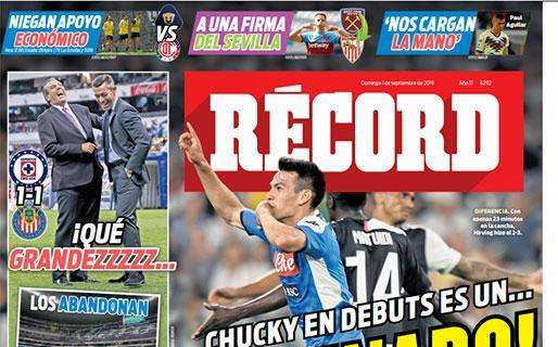 FOTO - "Predestinato!", in Messico i giornali celebrano l'esordio di Lozano: ennesimo gol all'esordio