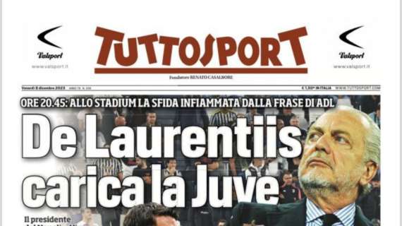 PRIMA PAGINA - Tuttosport: “De Laurentiis Carica La Juve”