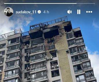 Sudakov shock, appartamento bombardato: "Mia moglie, mio figlio e mia madre erano in casa"