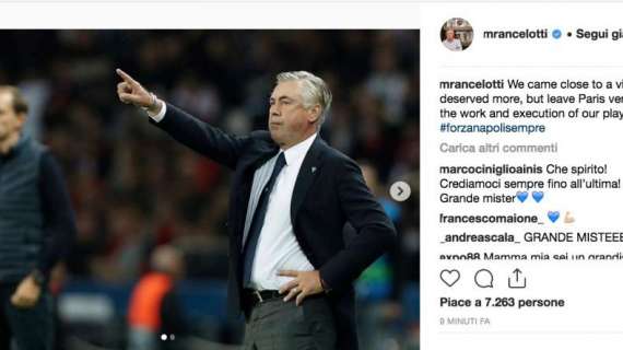 FOTO - Ancelotti sui social: "Meritavamo di più, ma siamo orgogliosi del lavoro fatto"