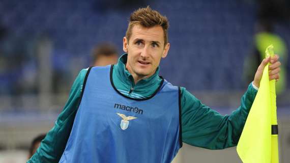 Lazio, mal di pancia Klose: "Non sono soddisfatto, voglio giocare"